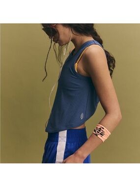 FP Movement Comeback Tank Top in Blue Indigo Size Large